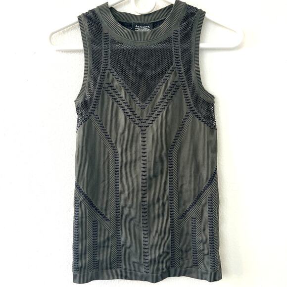 Athleta Oxygen Tank Green Size XS - Picture 2 of 3